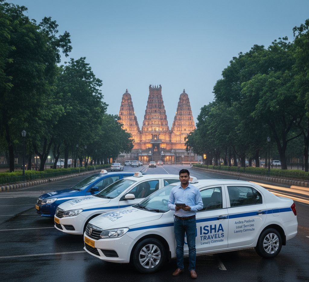 Isha Travels premium fleet ready for guests